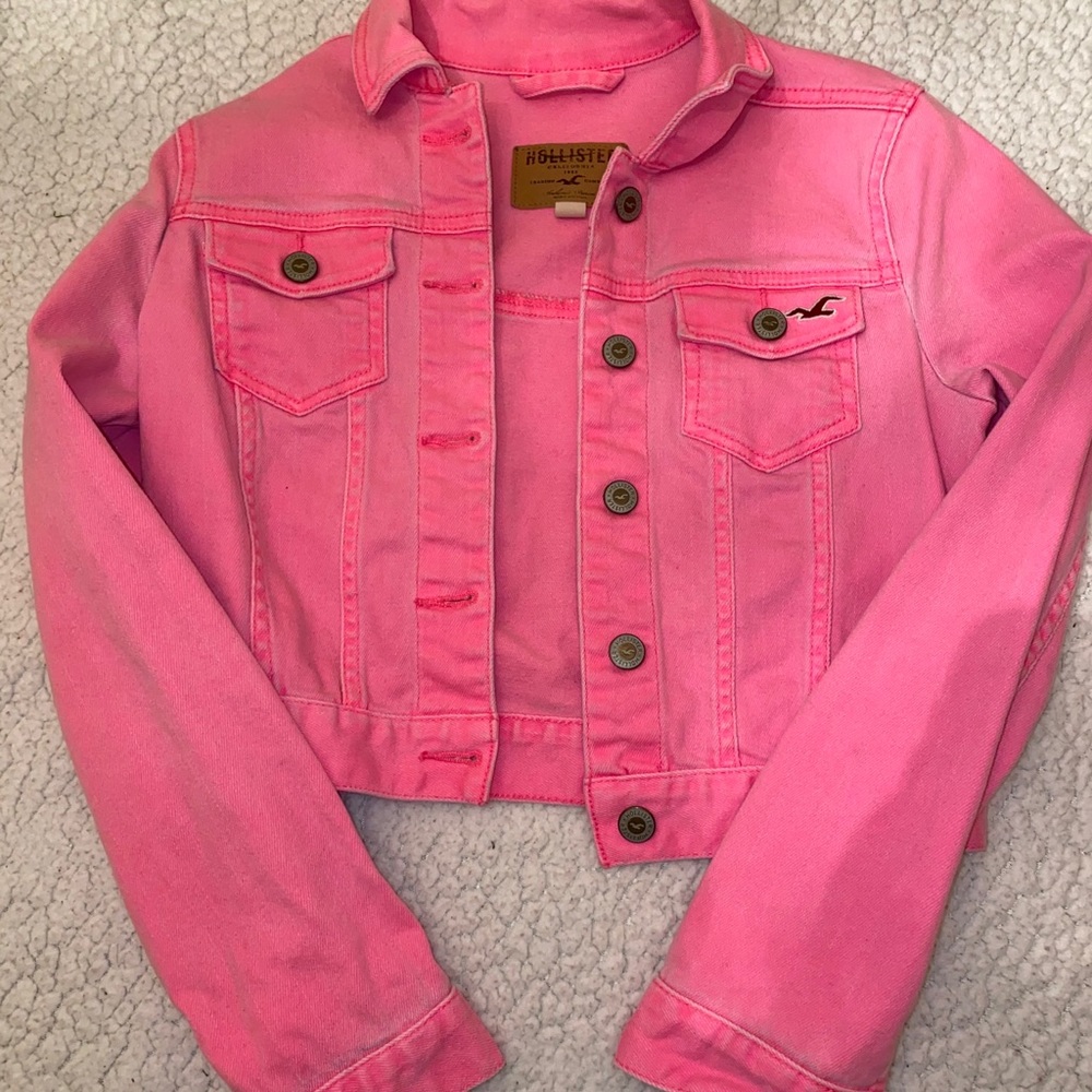 Pink Hollister jean jacket!